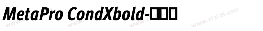 MetaPro CondXbold字体转换 MetaPro CondXbold字体转换